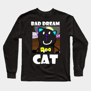 A Bad Dream Cat Logo Long Sleeve T-Shirt